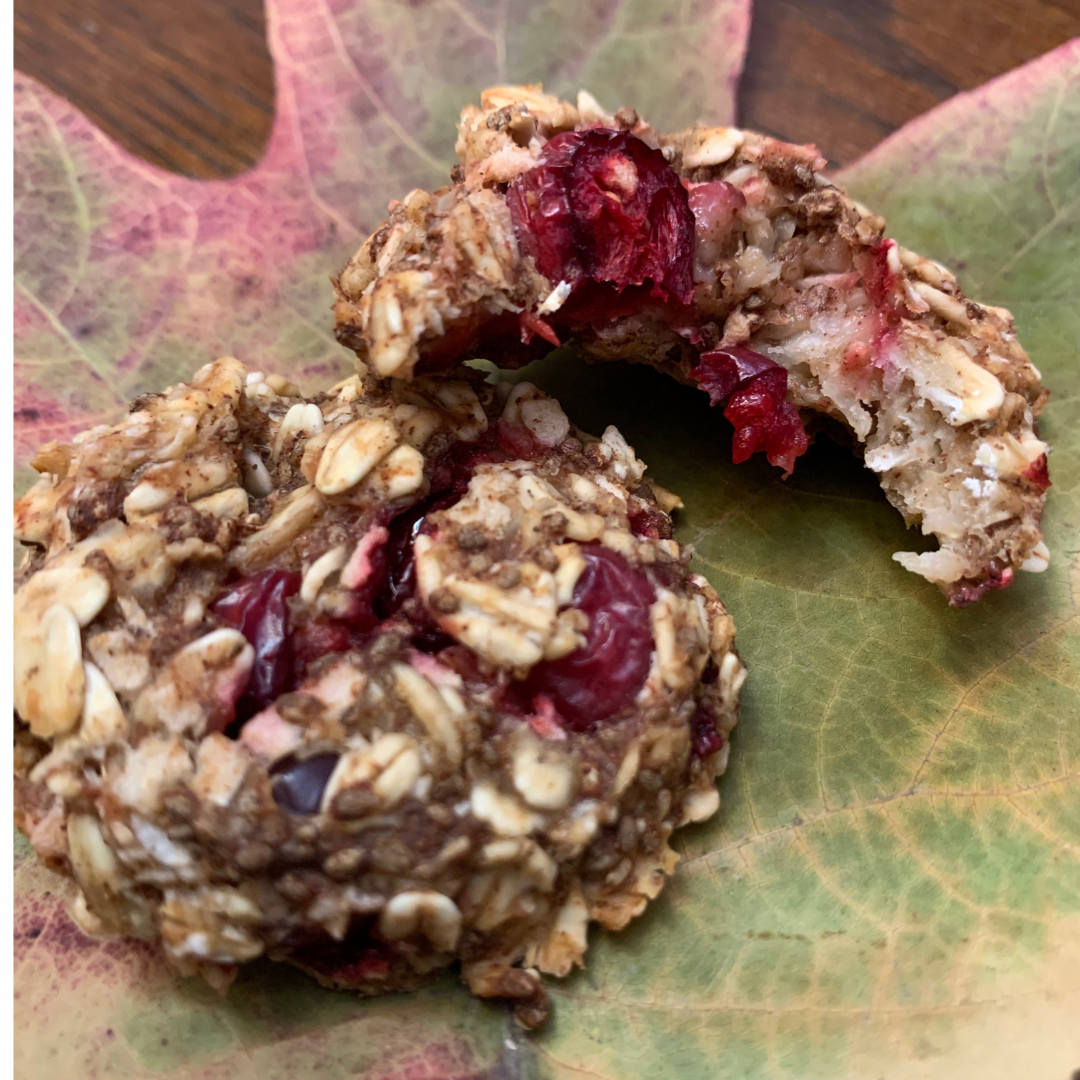 Apple Cranberry Oatmeal Cookies